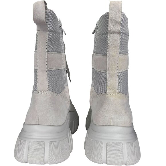 NWT Steve Madden Women's Rivka Bone Combat Boots - Picture 4 of 6